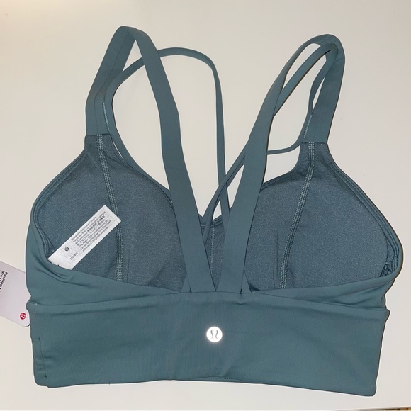 ✨NWT Lululemon Pushing Limits Bra C/D – Tidewater Teal – Size 4 - Picture 2 of 3